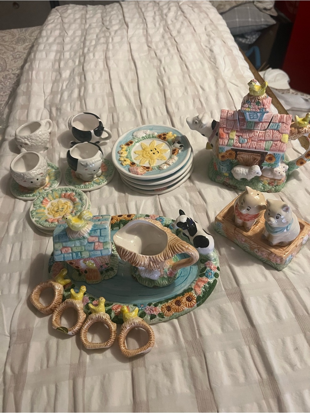 Vintage 1994 Mercuries Farm Animals Children’s Tea set and Accents